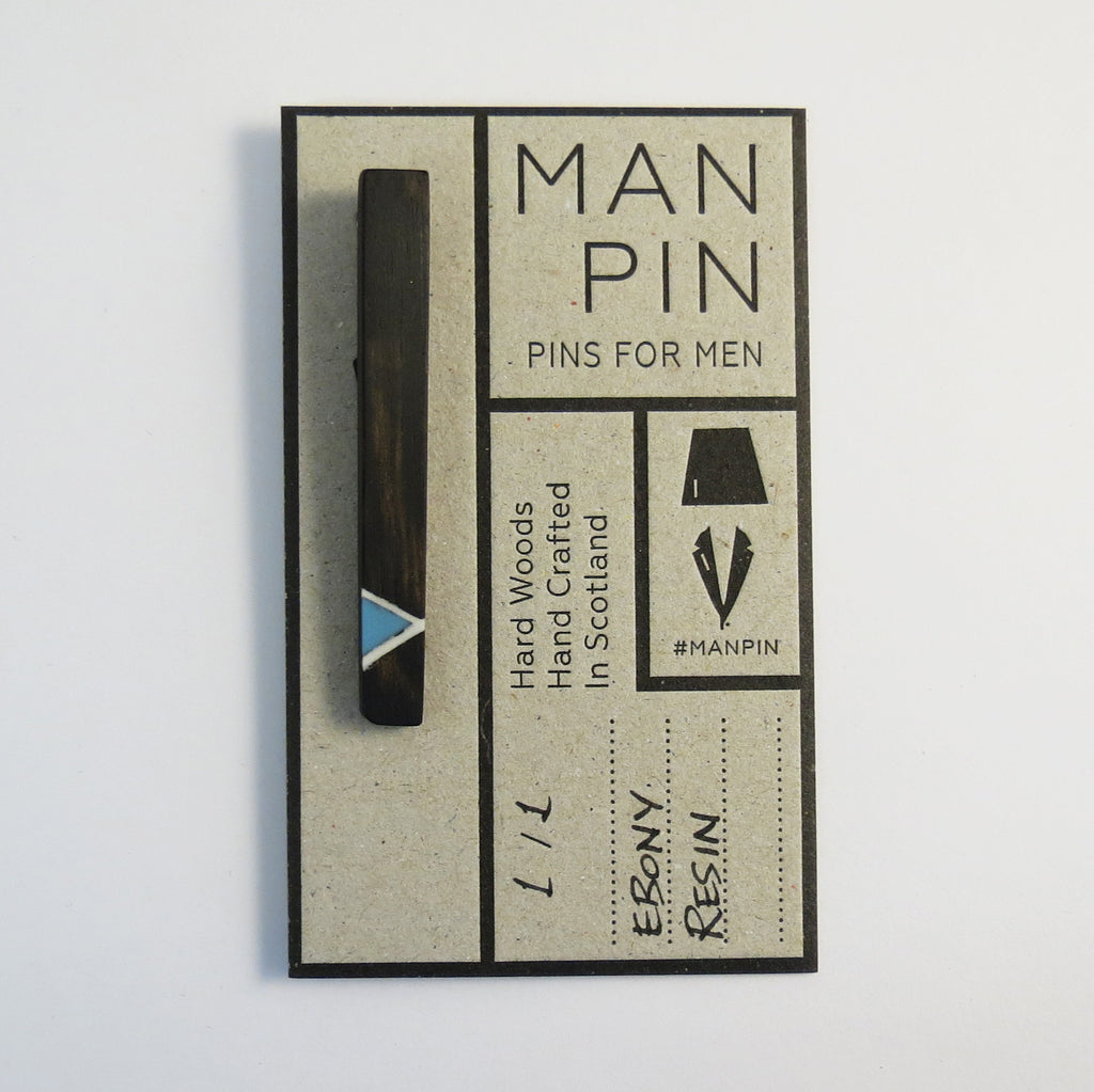 Man Face Pin Bespoke Resin Stripe Man Pin – Man Pins